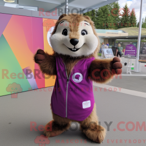 Magenta Marmot mascot...