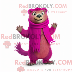 Magenta Marmot maskot...