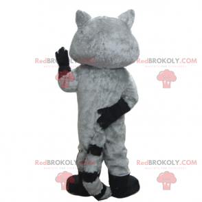 Forest animal mascot - Very smiling raccoon - Redbrokoly.com