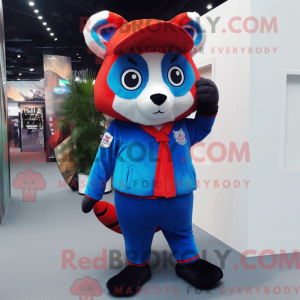 Blauer roter Panda...