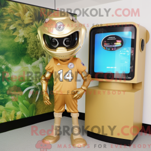 Gold American Football...