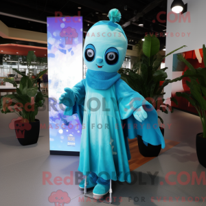Postava maskota Cyan Stilt...