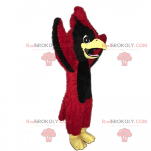 Mascote animal da floresta - garganta vermelha - Redbrokoly.com