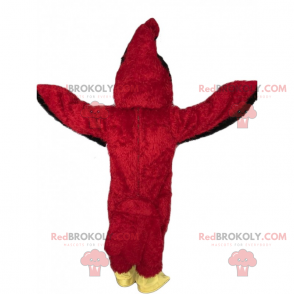 Mascote animal da floresta - garganta vermelha - Redbrokoly.com