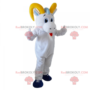 Mascote cegonha com bico laranja - Redbrokoly.com