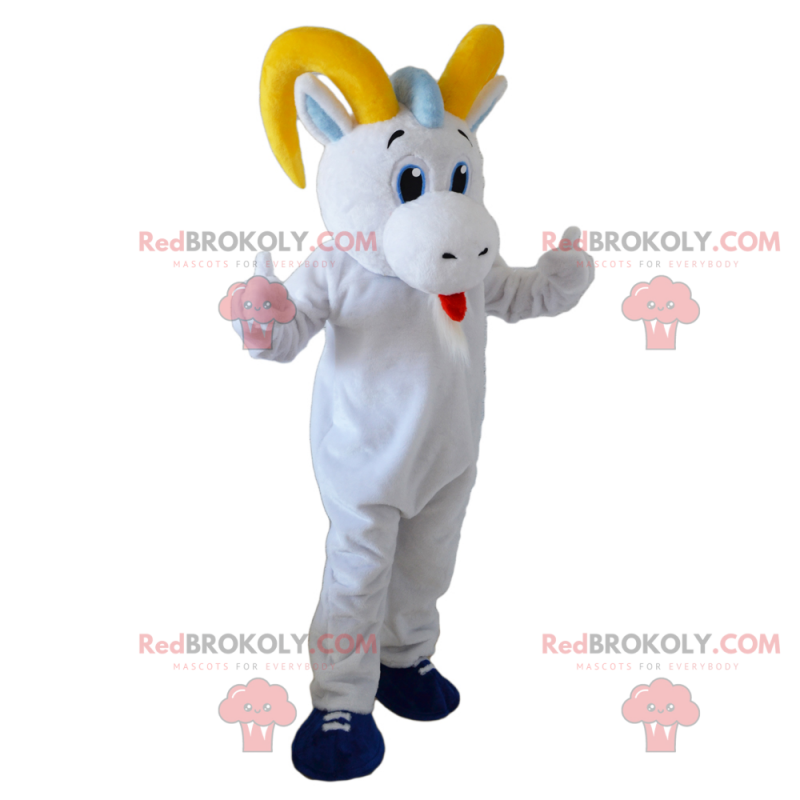 Mascote cegonha com bico laranja - Redbrokoly.com