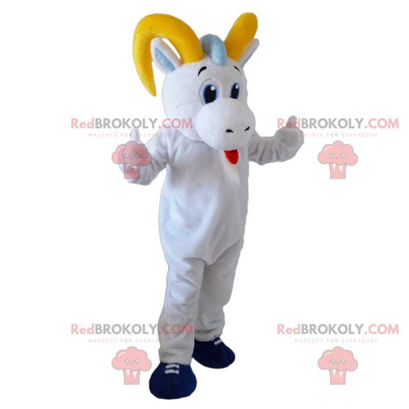 Storke maskot med oransje nebb - Redbrokoly.com