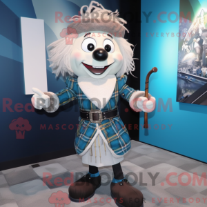 Sølv sækkepibe maskot...