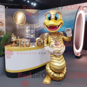 Máscara de cobra de ouro...