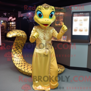 Máscara de cobra de ouro...