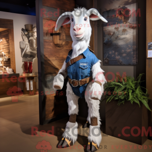 Silver Boer Goat maskot...