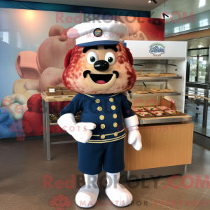 Navy Lasagna mascot costume...