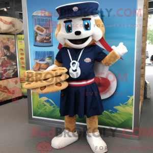 Navy Lasagne maskot kostume...