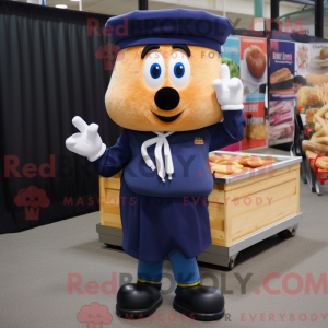 Navy Lasagna mascot costume...