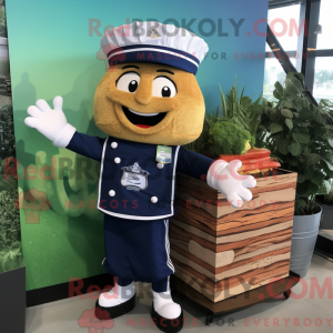 Navy Lasagna mascot costume...