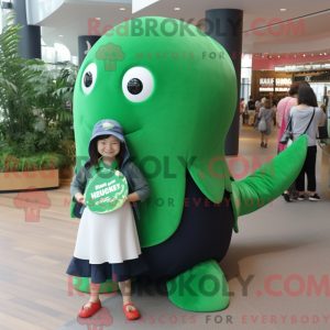 Forest Green Humpback Whale...