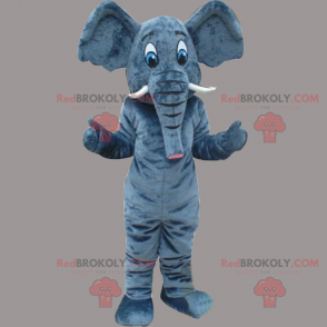 Savannah animal mascot - Elephanta with tusks - Redbrokoly.com