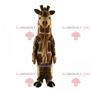 Mascotte animaux de la savane - Girafe - Redbrokoly.com