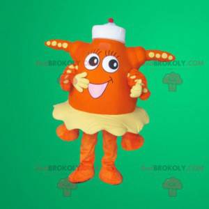 Oranje zeester mascotte - Redbrokoly.com