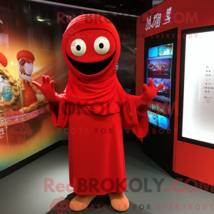 Red Pho mascot costume...