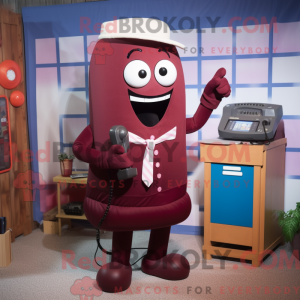 Máscara de telefone marrom...