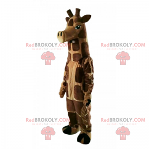 Mascotte animaux de la savane - Girafe - Redbrokoly.com