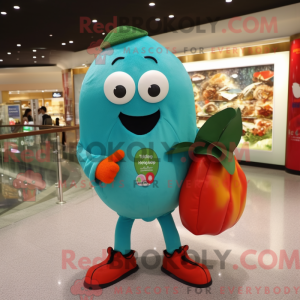 Teal Pepper mascottekostuum...