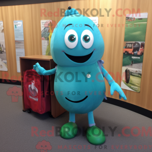 Teal Pepper mascottekostuum...