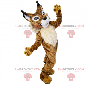 Mascota animal de la sabana - Lince bicolor - Redbrokoly.com