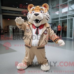 Tan Tiger Maskottchen...