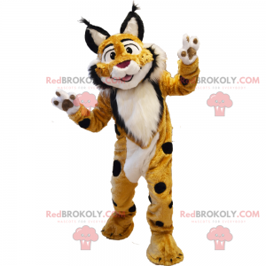 Mascote animal da savana - lince manchado - Redbrokoly.com