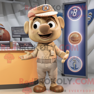 Tan Gyro mascottekostuum...