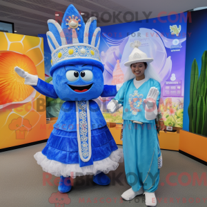 Postava maskota Blue Pad...