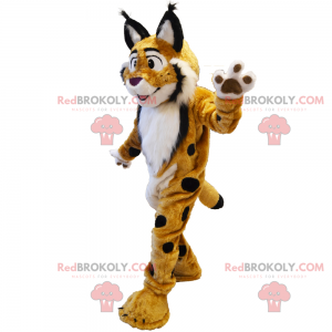 Mascote animal da savana - lince manchado - Redbrokoly.com