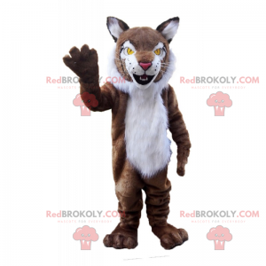 Savannah Animal Mascot - Witbuikige tijger - Redbrokoly.com