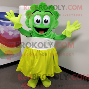Lime Green Lasagna mascot...