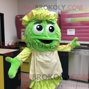 Lime Green Lasagna mascot...