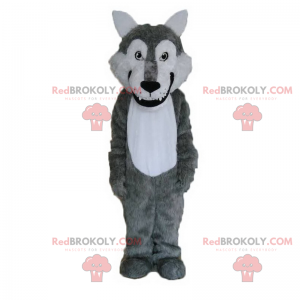 Mascotte animaux sauvages - Loup souriant - Redbrokoly.com