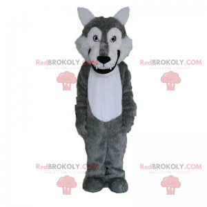 Vilt dyr maskot - smilende ulv - Redbrokoly.com