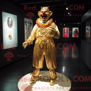 Máscara Gold Evil Clown com...