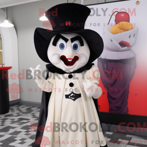 Cream Vampyr maskot kostume...