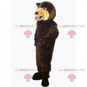 Mascotte animale selvatico - orso feroce - Redbrokoly.com