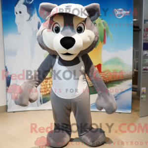 Gray Mountain Lion mascot...
