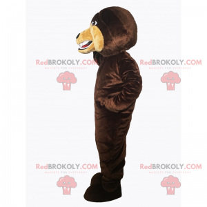 Mascotte animale selvatico - orso feroce - Redbrokoly.com