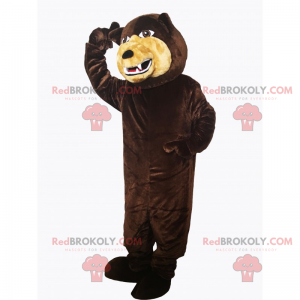 Wild animal mascot - Ferocious bear - Redbrokoly.com