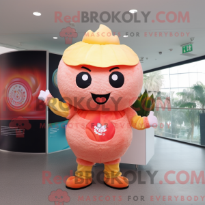 Postava maskota Peach Fried...