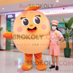 Postava maskota Peach Fried...