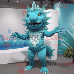 Cyan Stegosaurus...