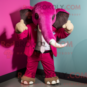 Disfraz de mascota Magenta...