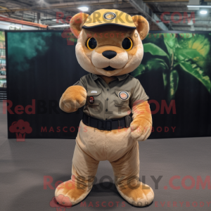 Gold Jaguarundi mascot...